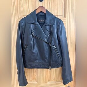Coach Midnight Black Lambskin Leather Jacket